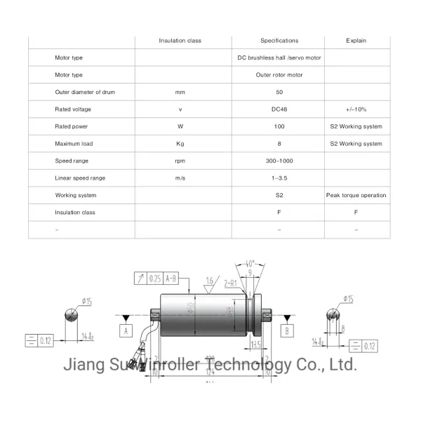 Winroller S2 Work Mode Roller Direct Drive Motor Roller