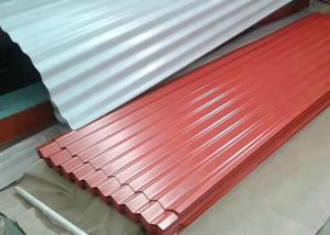 China PE / PVDF / SMP Galvanized Steel Sheet , 1000mm Width Pre Painted Steel Sheet on sale