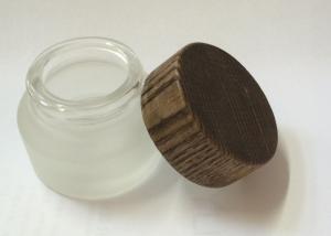 Decorative 1 Oz 2 Oz Glass Cosmetic Jars For Creams And Lotions Non Leakage
