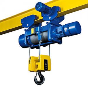  HS CODE 84251100 5 Ton Electric Wire Rope Hoist For Single Girder Overhead Crane Manufactures