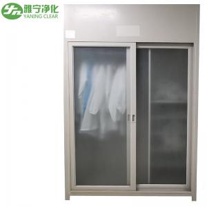 China Sliding Door 400w Clean Room Garment Cabinet Powder Coated Steel on sale