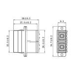 Dust Proof SC Adapter Duplex SC Multimode Fiber Adapter With Auto Shutter DX