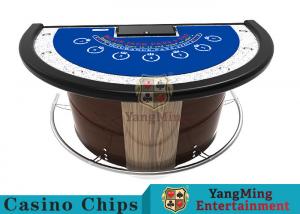  Stainless Steel Fender Half Round Poker Table For Blackjack Gambling Game Manufactures