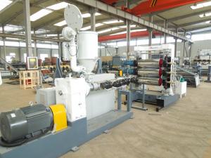 China Water Cooling Single Screw Extruder Plastic Sheet / Board Extrusion Line 100-1000kg/H on sale