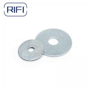 China OEM Metal Hardware Fasteners DIN9021 Flat Washer Galvanized Steel Fasteners on sale