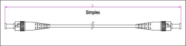 Customized ST-ST Patch cord LSZH Outer Sheath