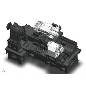 Automatic Versatility Dual Spindle Cnc Lathe With Live Tooling Y Axis
