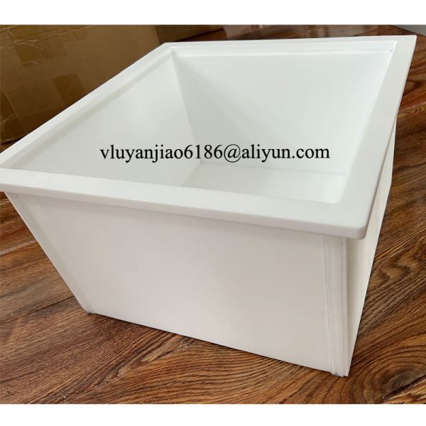 Rectangular PTFE Chemical Storage Tanks Double Sided Welding