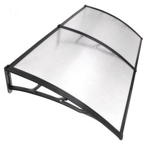 Window Canopy Polycarbonate Shade Awning Supported By Dependable Width Balcony