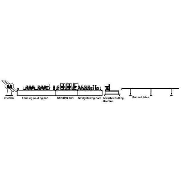 ERW Welding Precision Tube Mill for Stainless Steel Pipes