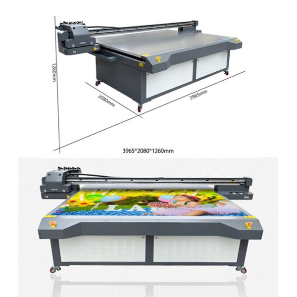 UV LED Printer for Industrial Direct Flat Panel Printing with Variable Dot