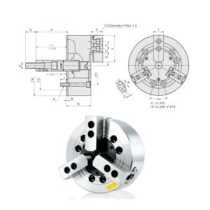 Machine irregular Long Special workpieces Chuck AutoStrong 2 3 4 Jaw Wedge Type