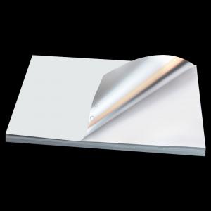 China High Glossy Sliver Self Adhesive Sticker Paper 130gsm A4 Waterproof on sale