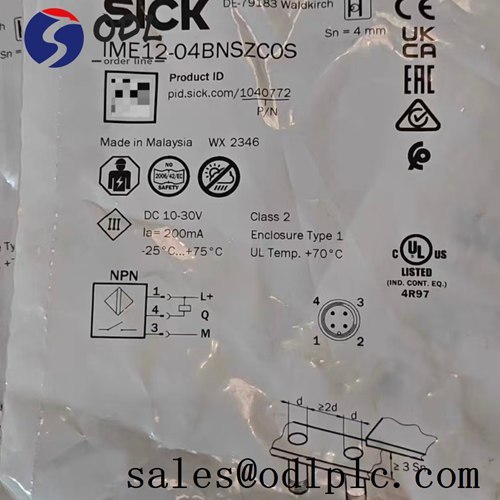 IME12-04BNSZC0S Sick PLC SICK IME12-04BNSZC0S Proximity Sensor,Inductive,3.24mm