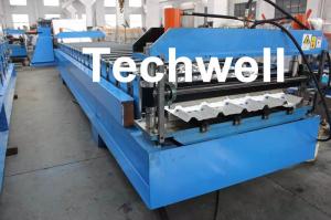  Steel Metal Roof Panel Roll Forming Machine, Roof Panel Roll Former With 5 Ton Decoiler Manufactures