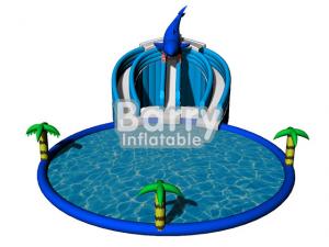 China Summer Inflatable Water Game Toys Dolphin Inflatable Amusement Park For Kids / Adult on sale