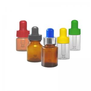  Chemical / Cosmetic Glass Dropper Bottles , 20ml Glass Bottle With Eyedropper Cap Manufactures