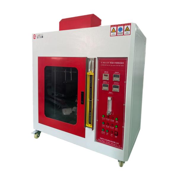 Quality ISO3582 ASTMD4986 Horizontal and Vertical Burning Tester Flammability Testing Machine Flame Tester for sale