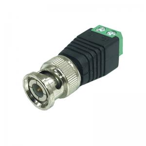  Screw Terminal Blocks Coaxial Cat5 to BNC Male Video Balun Connector Manufactures