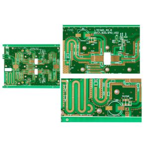 Rogers And FR4 Mixed 4 layer pcb Board With ENIG Finished Surface In 0.79mm