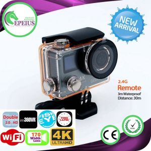 Geekam K8 4k Dual Screen Action Camera Remote Control Ultra Hd 4k With Panasonic