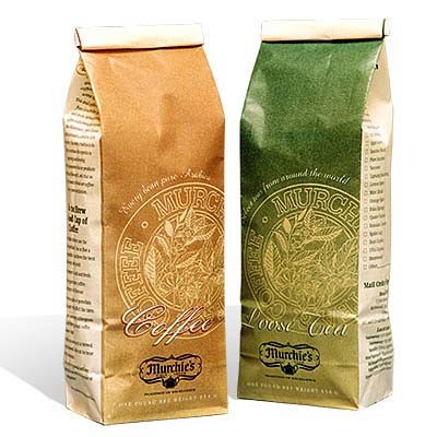 Custom Printed Flat Bottom Coffee Packaging Bag