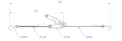 Lorry Ratchet Tie Down Strap Cargo Lashing Straps With 35mm Width