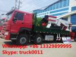 high quality hot sale 8*4 SINOTRUK HOWO 80ton heavy duty truck with crane, best