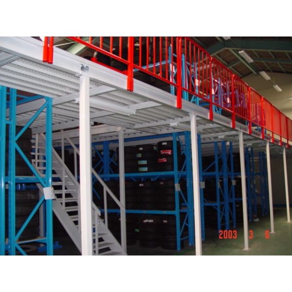 Q235B Raw Material Multi Tier Racking System Multilayer Shelf Racks