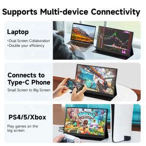 Portable monitor 14.0 inch Portable monitor with speaker ultra-thin IPS display,