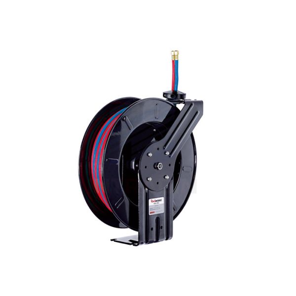 Quality Acetylene / Oxygen Air And Water Welding Hose Reel With Full Flow Swivel Joint for sale