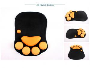  Montian Cat Claw Mouse Pad For Wrist Pain , Custom Mouse Pads With Wrist Support Manufactures