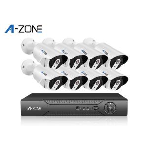 Oem 8 Camera Poe Security System 2Mp Real Time Recording With 3.6mm Lens
