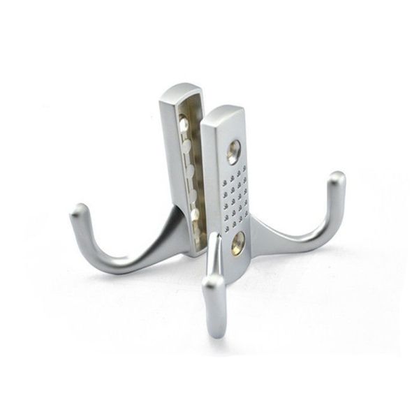 Solid Gold Cloth Hanging Cap Hooks , Zinc Alloy Silver Decorative Wall Mounted Back Holders