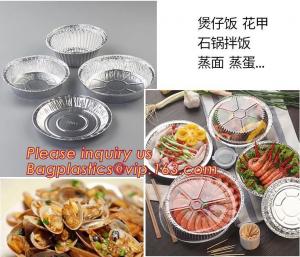  Round Disposable Aluminium Foil Containers for Food Packaging,catering disposable rectangular aluminum foil food contain Manufactures