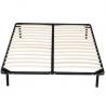 High Strengthen Metal Bed Frame With Wooden Slats Detachable Style for sale