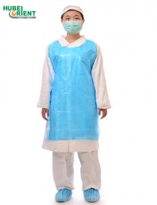  Disposable Safety Non Stimulating PE kitchen apron Without Sleeves Manufactures