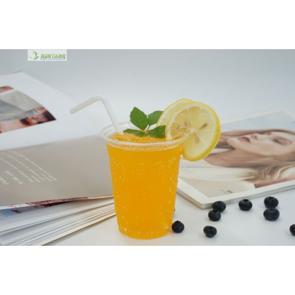 8x210mm Biodegradable Drinking Straws PLA Flat End Straight