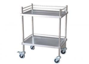  Durable Two Shelves Stainless Steel Medical Trolley Surgical Instrument Trolley (ALS-SS02) Manufactures