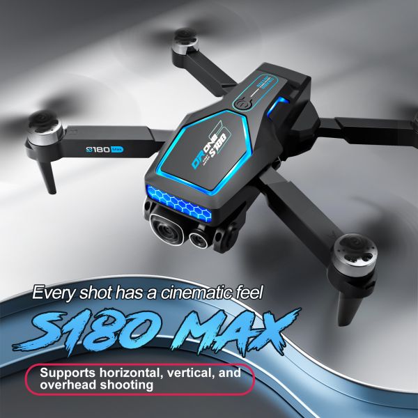 Beginner Operator Skill Level 2024 S180 Drone Headless Mode with Optical Flow Positioning and Electric Modulation