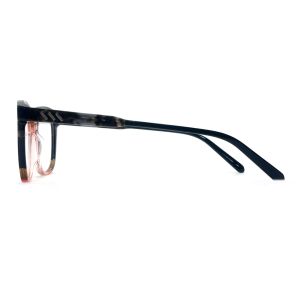 AD204 Acetate Optical Frame Customized for Optimal Performance and Square Shape