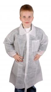  Outwear Disposable Adult Lab Coat / Clear Womens Plastic Raincoat With Hood Manufactures