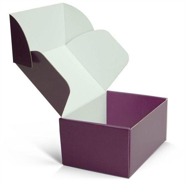Matt Lamination Corrugated Packaging Box Flute Paper Folding Cardboard Boxes