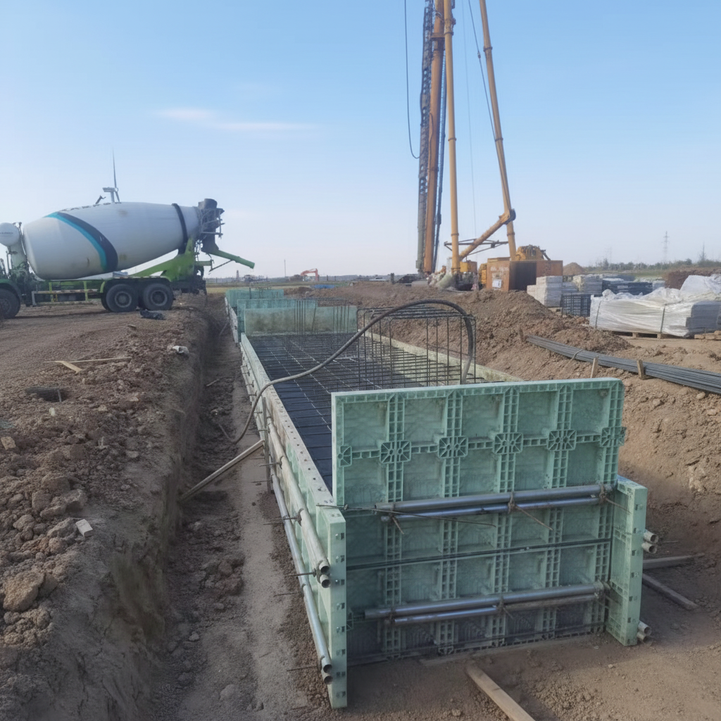 Heavy Duty Construction Formwork Panels Waterproof Plastic Formwork For Construction