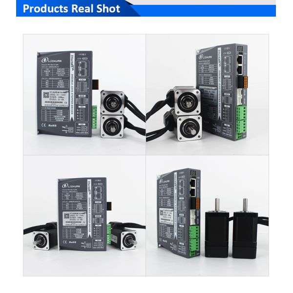 Lichuan 2-Axis DC Closed Loop Stepper Motor Drivers Controller Kit 0.48N.m 2Phase Nema17 DC24V~50V 1.2A 1000PPR