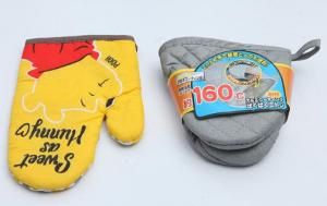  Colorful High Temp Heat Resistant Oven Gloves Fireproof Thickened Plain Design Manufactures