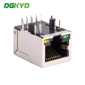 10/100/1000M Base-T/TX RJ45 Network Interface With LED Lights, Modular Socket