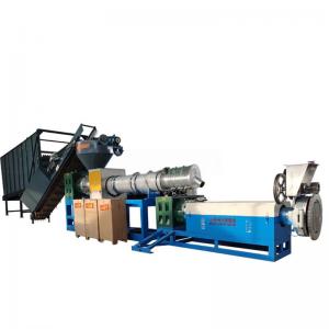 China Plastic Film Recycled Waste Plastic Pelletizing Machine with Single Screw Design on sale