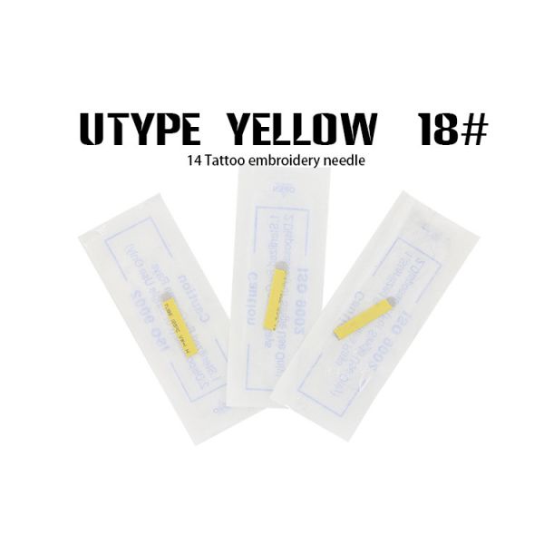 Sterilized Eyebrow Permanent Makeup Disposable Microblading Needles with #18 U - Shaped