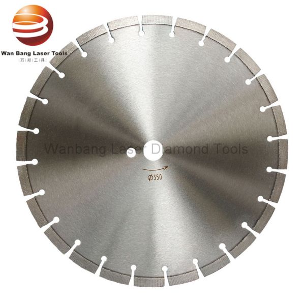 Factory supplied 350mm Even Distributed Diamond Flat Segmented Saw Blade for